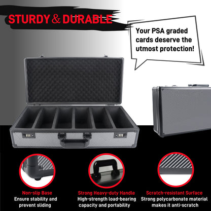 6 row shockproof collectible card organizer box