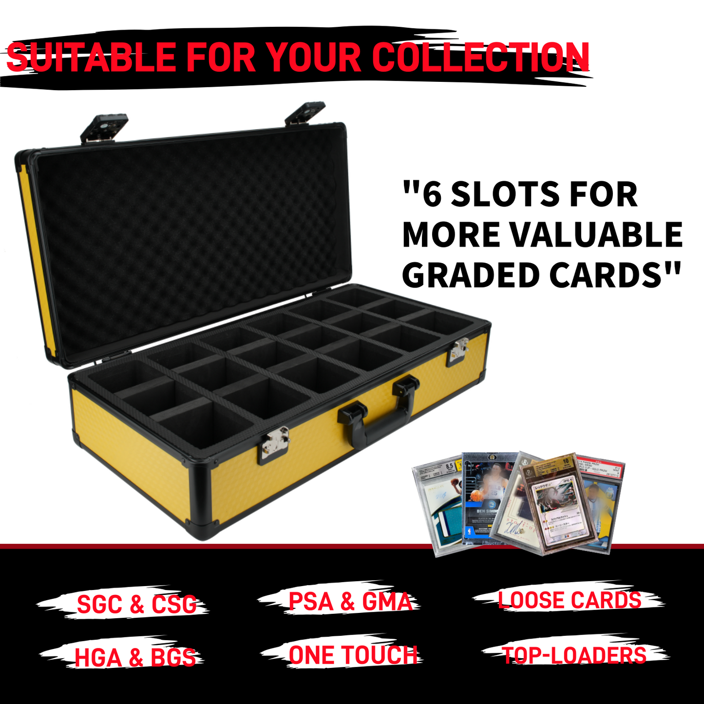 Luggage usable travel graded slab card box