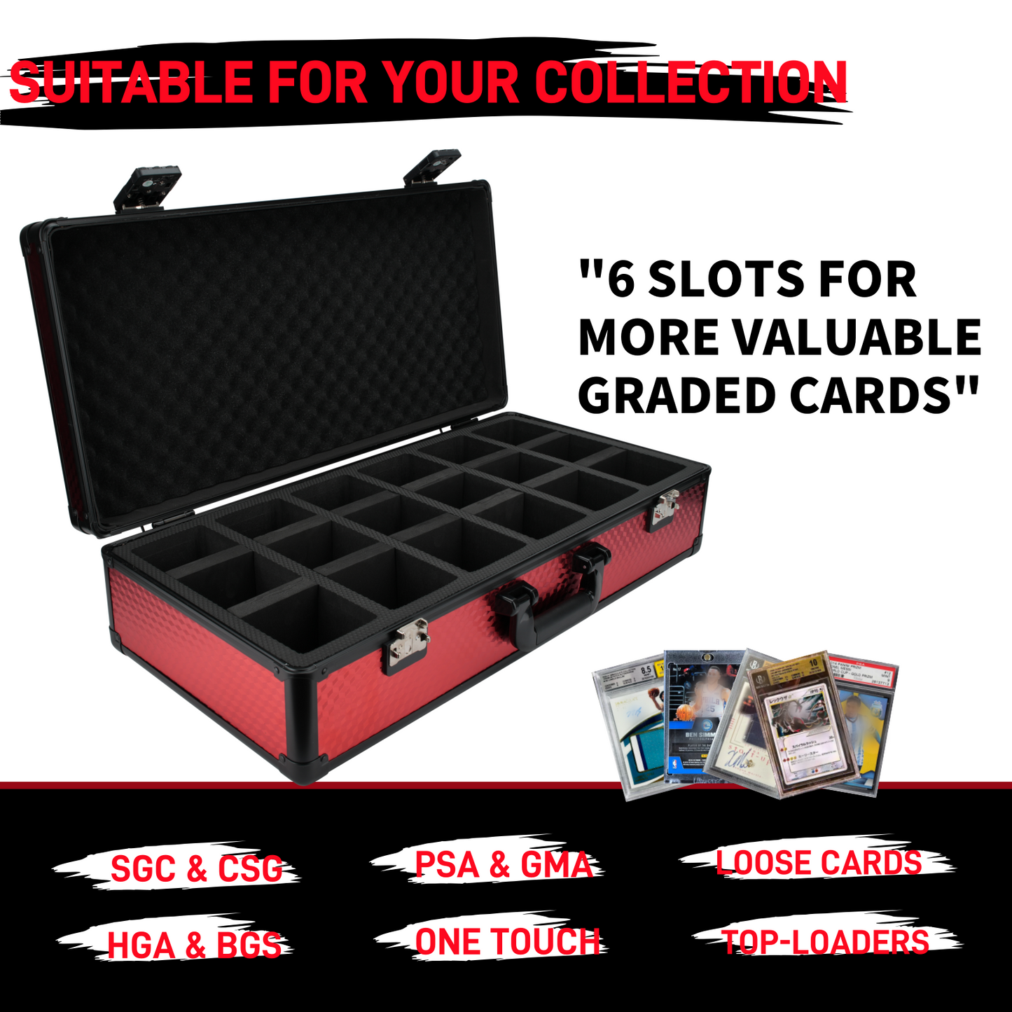 Full protection travel trading card box