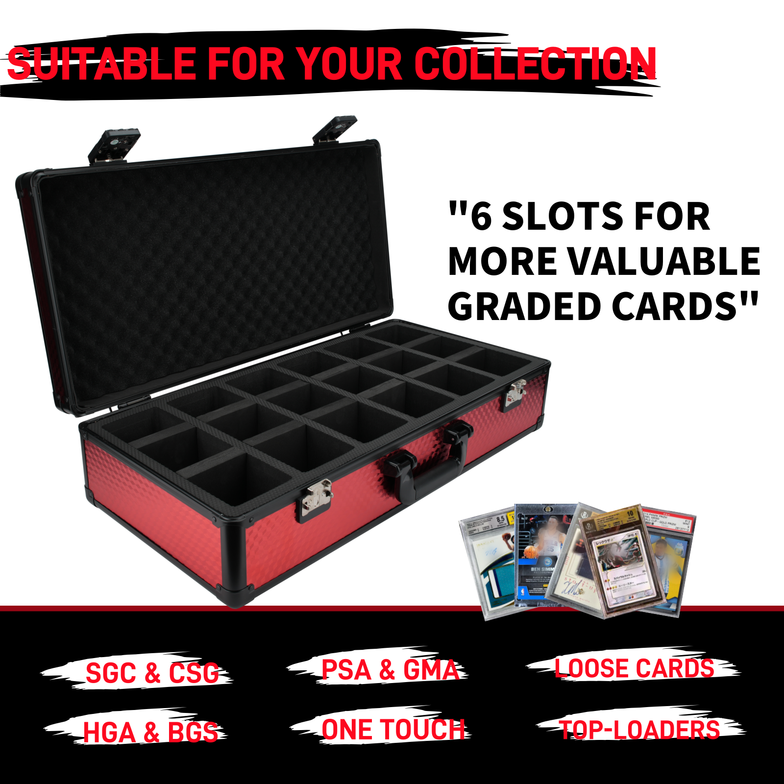 Full protection travel trading card box