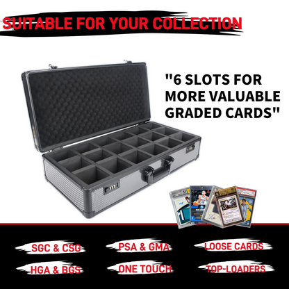 Partition layout multi grid graded card holder