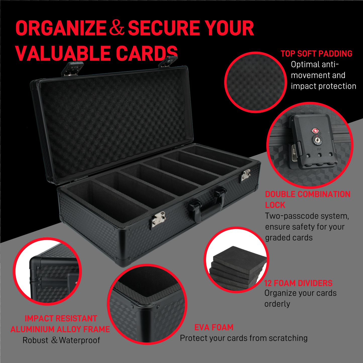 Dust and moisture proof graded card organizer