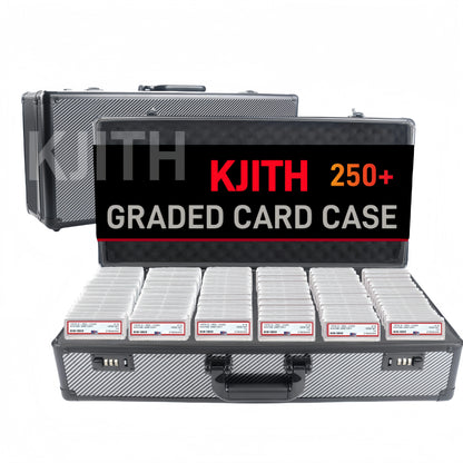 Carbon fiber slab card case with combination lock