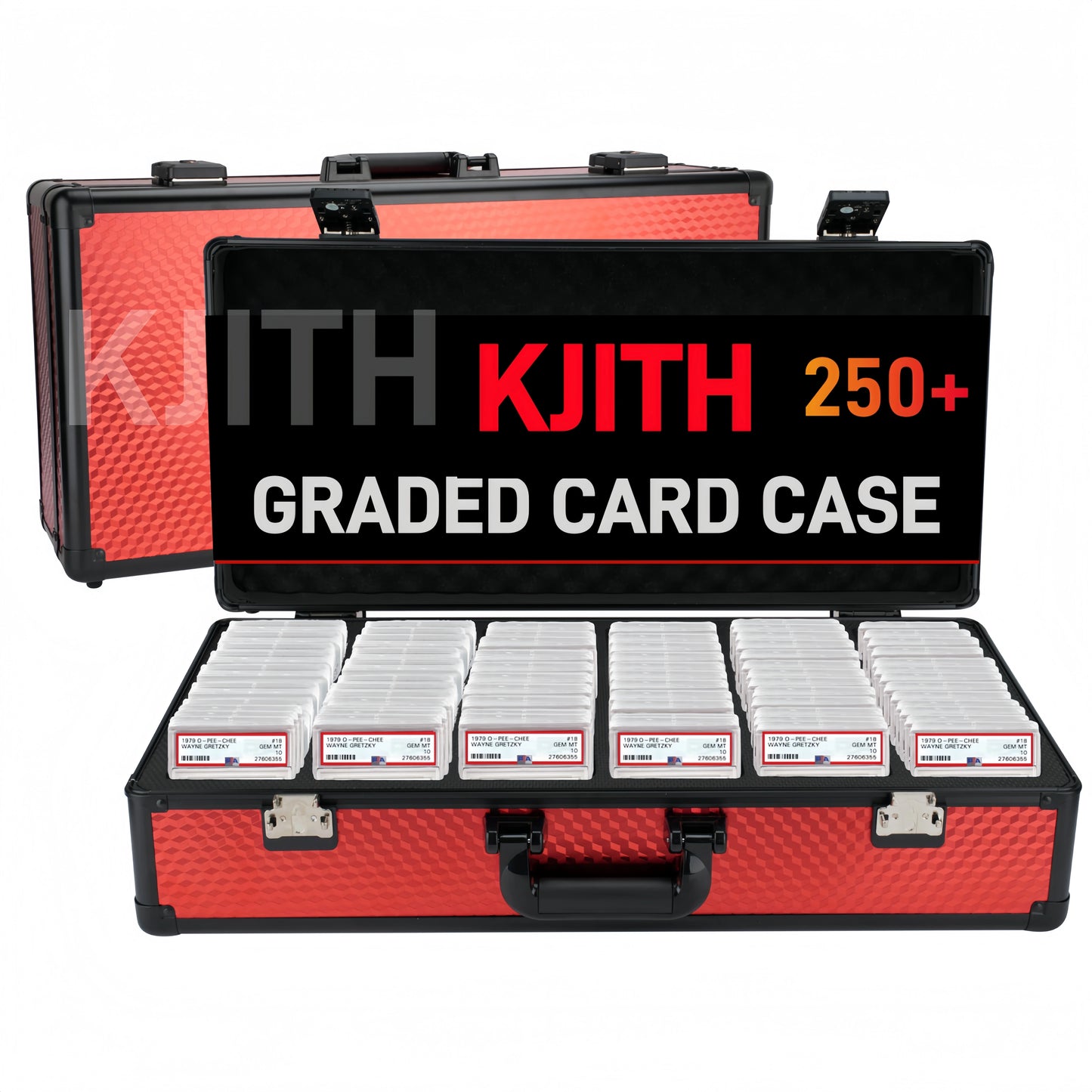 6-Row TSA LOCK GRADED CARD CASE（RED）